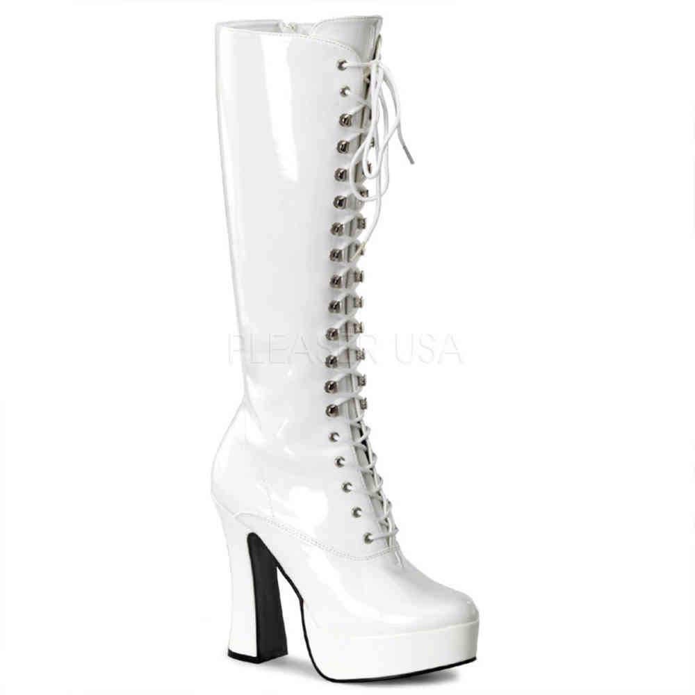 Pleaser - ELECTRA2020 Kniehoge laarzen - Wit Product image